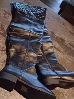 Black Women's Knee-High Platform Boots